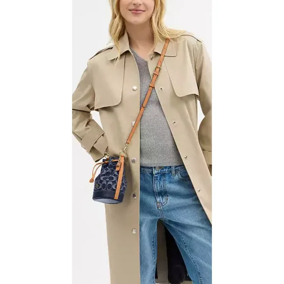 NEW Coach Authentic Denim Signature Monogram Mini Bucket Bag
Luxury Designer - Picture 3 of 14